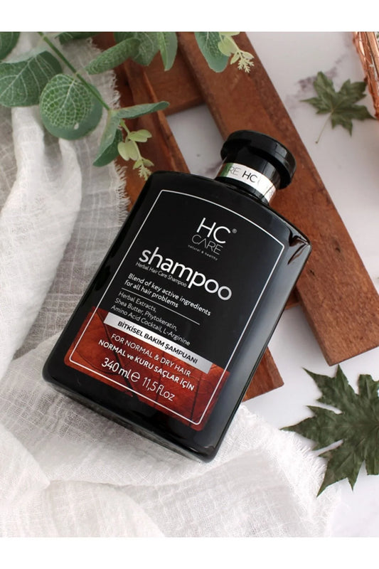 HC Care Şampuan Normal Ve Kuru Saçlar Için Bitkisel Şampuan | 340 ml.